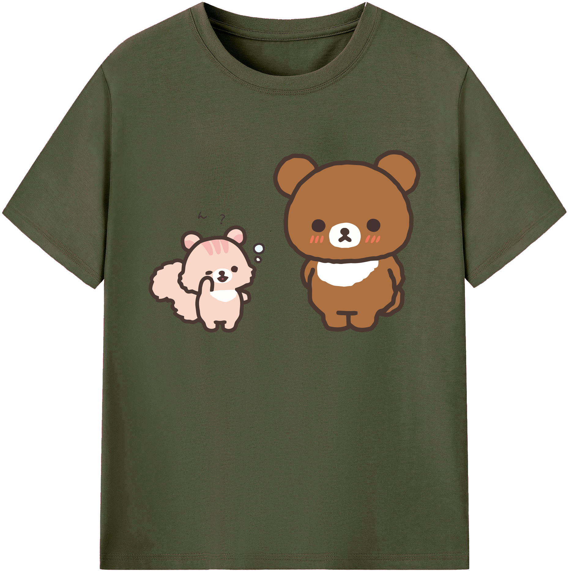 （画像用） リラックマ リラックマ キイロイトリ Rilakkuma Korilakkuma Kiiroitori 綿100％ メンズ半袖Tシャツ｜肌触りやわらか＆通気性